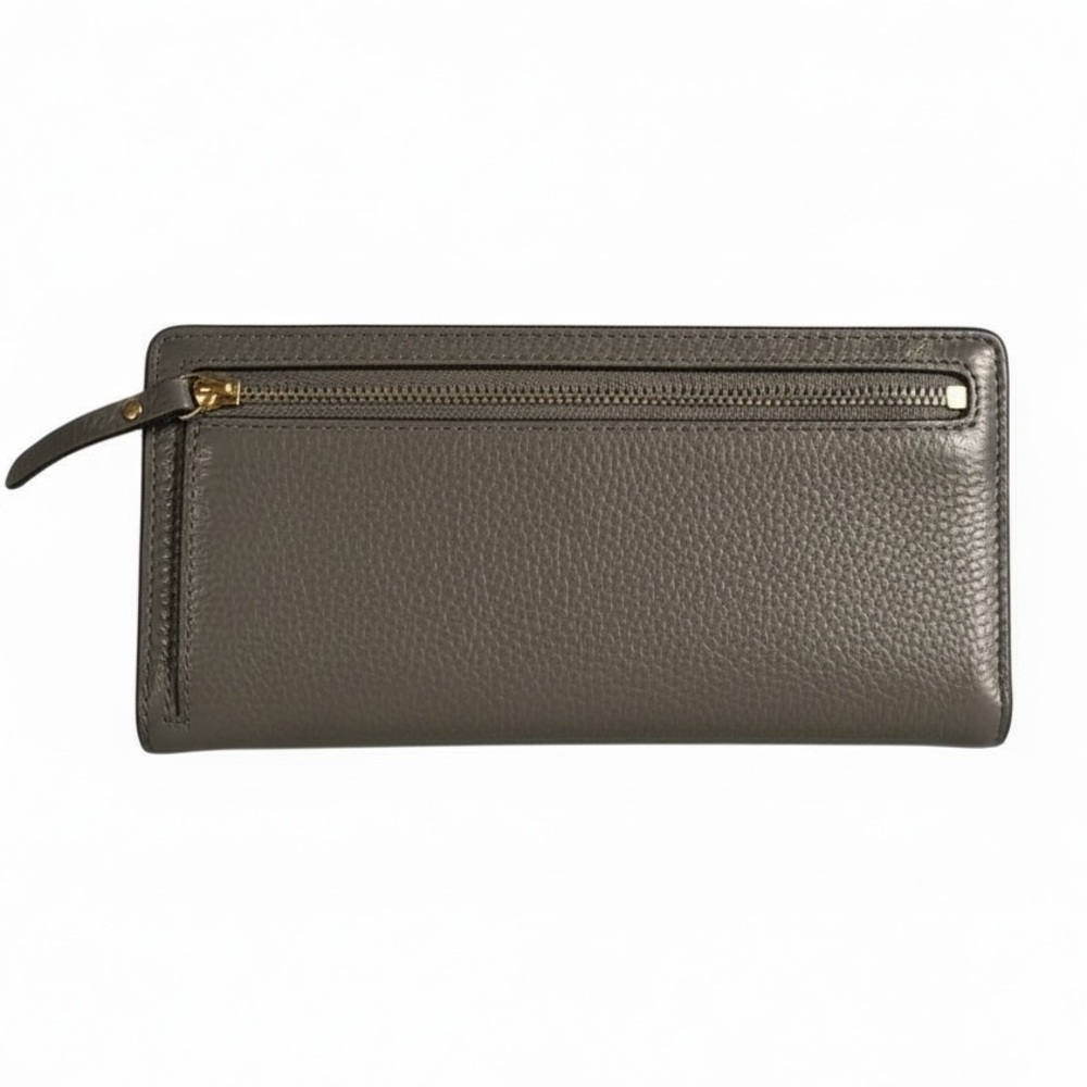 ♠️ Kate Spade Gray Pebble Leather Wallet - Picture 2 of 4